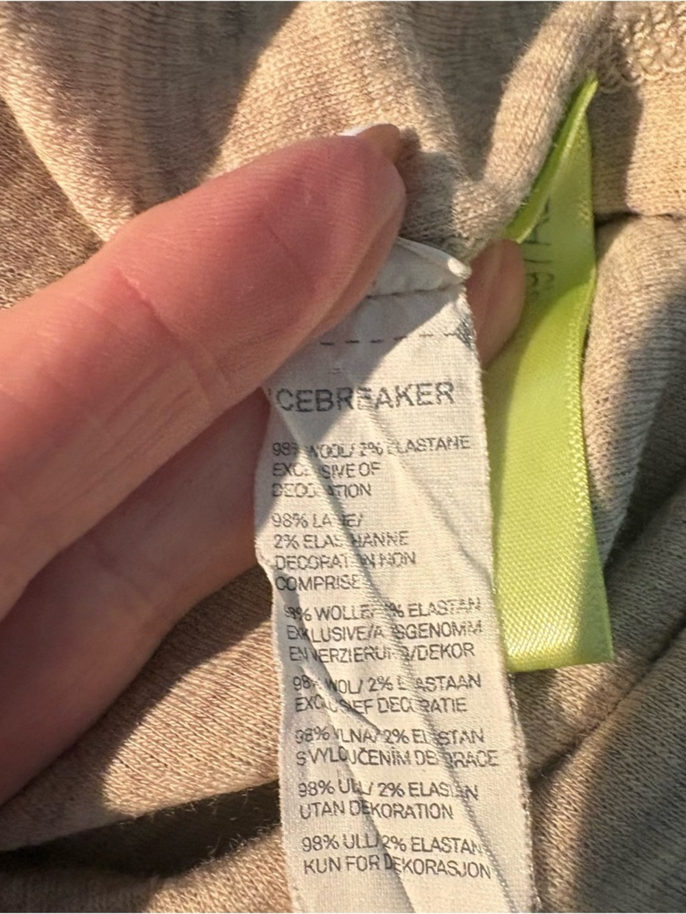 Icebreaker Women's Crave Hooded Sweater in Heather Taupe M - Picture 12 of 12